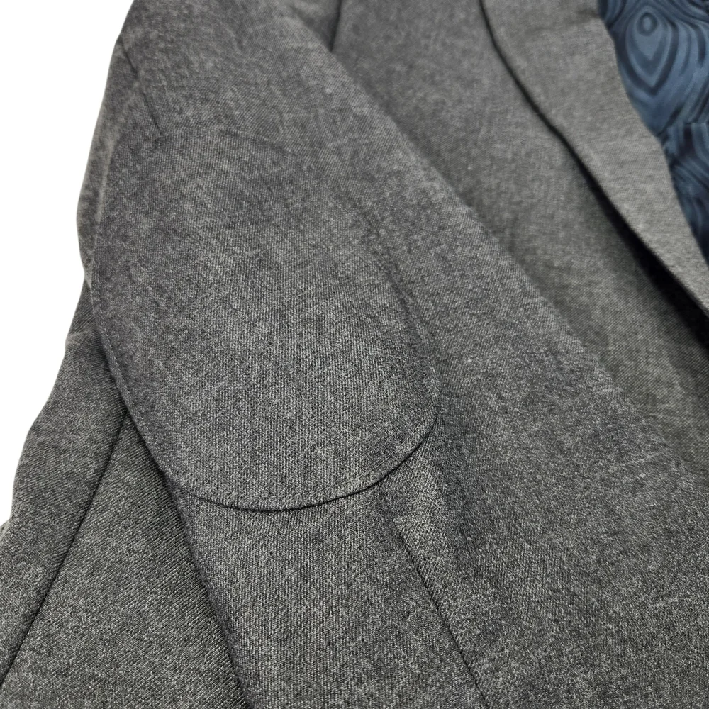 1926 Originals By Haggar Gray Blazer 40R Men's Sport Coat Elbow Patch